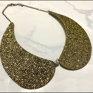 Gold Sparkle Collar Necklace